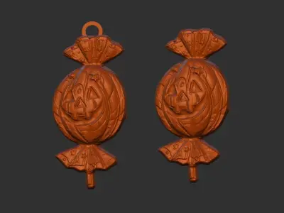 hallowen candy decoration  3D print model