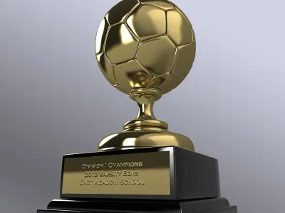 Soccer Trophy II 3D model