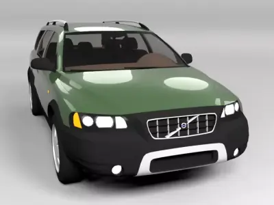 VOLVO XC70 CROSSCOUNTRY LOWPOLY Low-poly 3D model