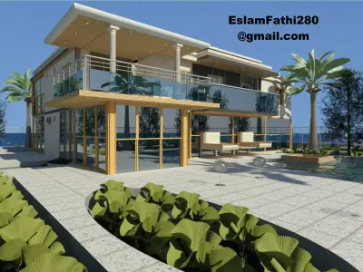 Modern Two-Storey Villa Design 3D model
