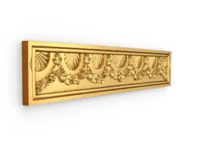 Classic decor ornament carved 26 3D model