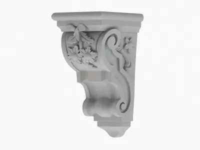 Scroll Corbel 35 3D model