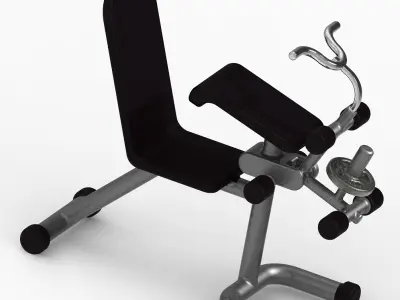 Gym Fitness Weight Bench 3D print model