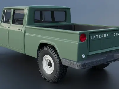 International Pickup C120 Crew Cab 1962 3D print model