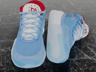 NIKE KD 12 DON C 3D SHOES Low-poly 3D model