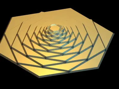 Hexagon Decoration Piece 3D print model