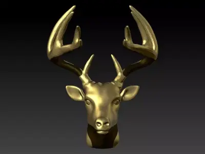 Buck Head Pendant  3D print model