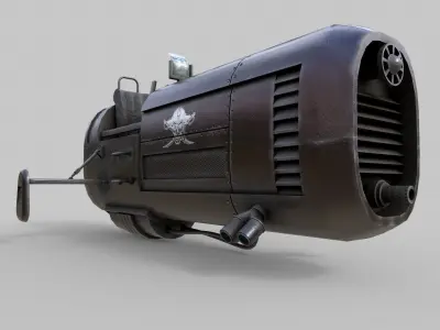 Sci-Fi Motorcycle 3D model