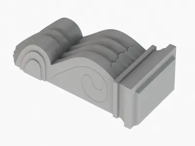 Scroll Corbel 27 3D model