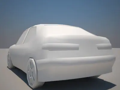 Alfa Romeo 146 Low-poly 3D model