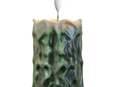 Corrupted Swamp Candle 3D model
