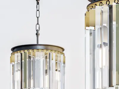 RH collection pendant lamp 3D model