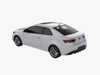 2010 Kia - Forte Koup SX Low-poly 3D model