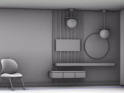 Study Room Free 3D model