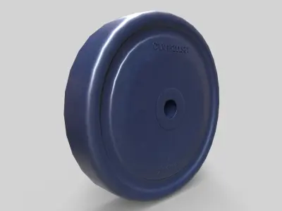 Dumbbell Z olympic weightlifting plate 3D model