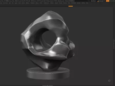 Modern Abstract Decorative sculpture 3d print model 134 3D print model