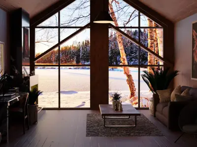 Interior House  Low-poly 3D model