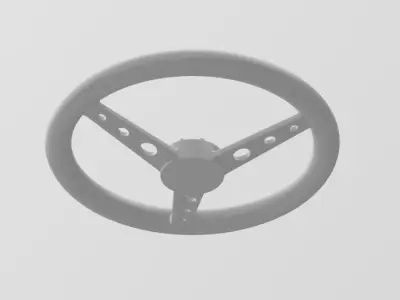 1-24 scale steering wheel 3D print model