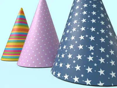 Party Hats 3D model