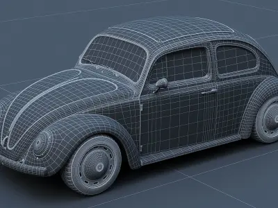 Volkswagen Beetle 1963 3D model