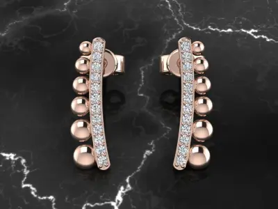 Jewelry Earring 3D print model