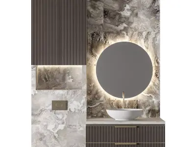 Luxury Bathroom 164 3D model