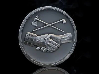Peace Coin 3D print model purchase