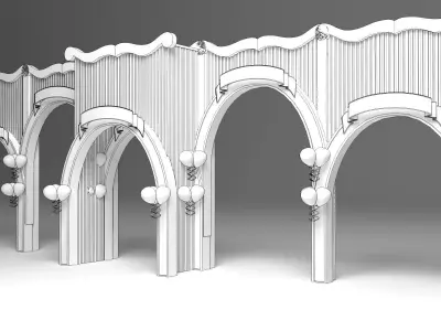 Carnival Entry Gate 3D model purchase