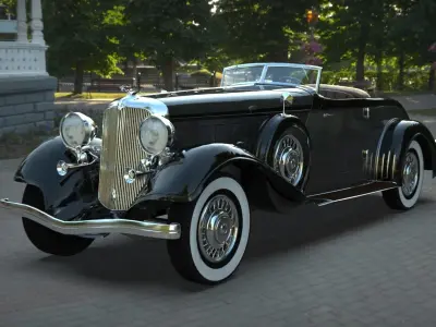 Chrysler Imperial 1932 Blender 2 81 3D Moldel 3D model