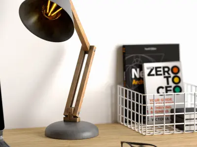 Apple Artistic Home Office Work Place 3D model