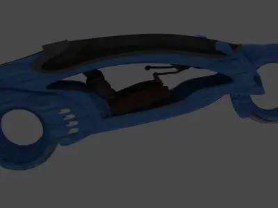 Motorcycle futuristic 3D model
