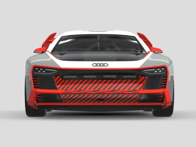 Audi S1 E-Tron Hoonitron by Ken Block 3D model