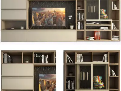 Contemporary TV Furniture 03 3D model