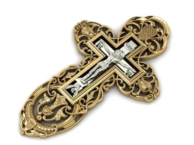 Crucifix cross 2 3D print model