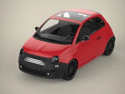 Mini car 3D model purchase
