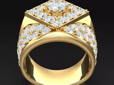 Luxury Men Rings Designs 4MR022 3D print model