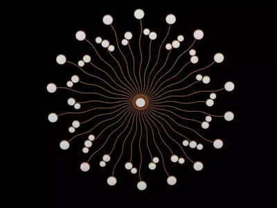 Geometrical Furniture Design Low-poly 3D model