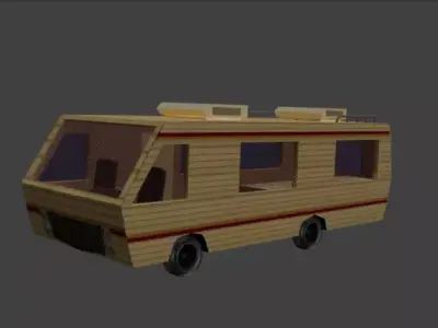 Breaking Bad Van Low-poly 3D model