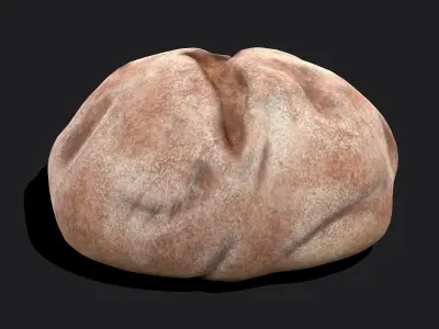 Medieval Bread Loaf Free low-poly 3D model