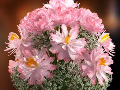 Decorative vase set 3D model