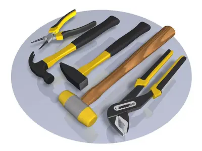 Tools instruments set 3D model