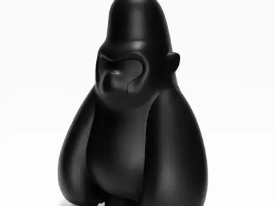 Minimalist  Blacky Kong toy 3D print model
