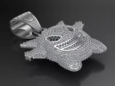 Sticker necklace 3D print model