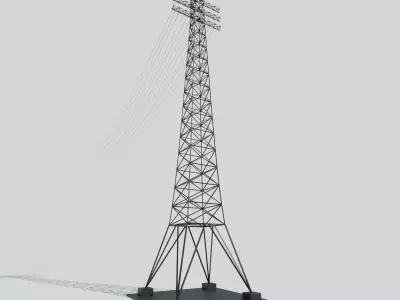 Power Line 3D model
