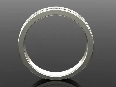 Band Ring 3D print model 86