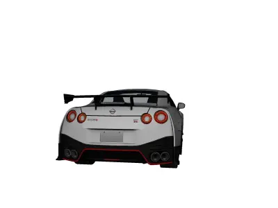NISSAN GTR NISMO Low-poly 3D model