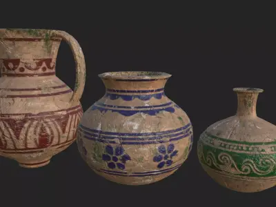 Old Pottery PBR Low-poly 3D model