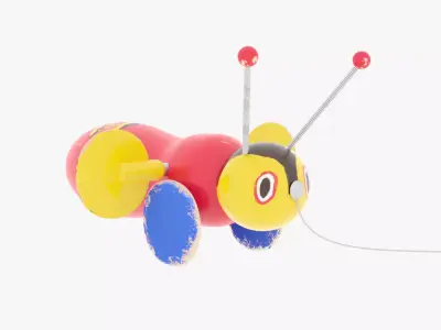 Iconic Buzzy Bee Toy 3D model