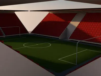 Football Soccer Stadium 3D model