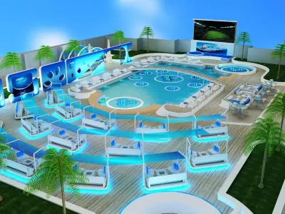 Exterior Event setup a54 3D model